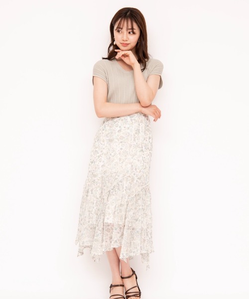 WILLSELECTION（ウィルセレクション）の「バッククロスランダムリブニットプルオーバー（ニット/セーター・レディース・ラベンダー/ミント・MEDIUM）」の14枚目の写真