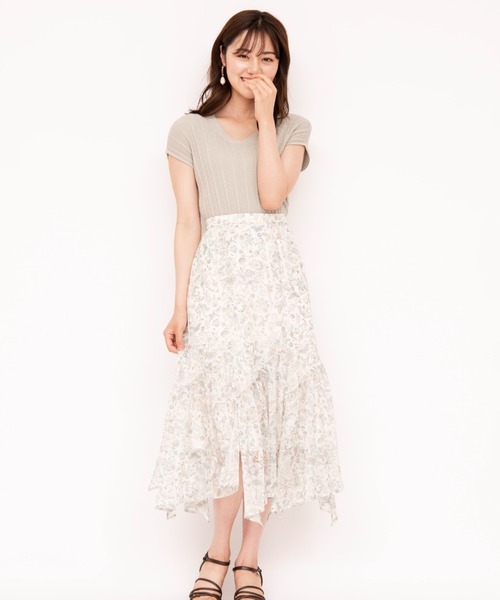 WILLSELECTION（ウィルセレクション）の「バッククロスランダムリブニットプルオーバー（ニット/セーター・レディース・ラベンダー/ミント・MEDIUM）」の16枚目の写真