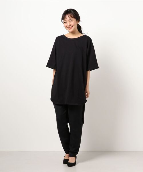 RAG MACHINE（ラグマシーン）の「【RAG MACHINE】前後差ワンピース（チュニック・レディース・ホワイト/ブラック/ブルー・M/L）」の3枚目の写真