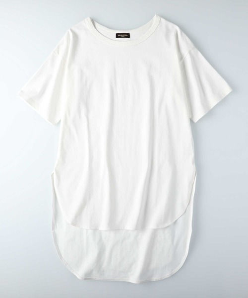 RAG MACHINE（ラグマシーン）の「【RAG MACHINE】前後差ワンピース（チュニック・レディース・ホワイト/ブラック/ブルー・M/L）」の9枚目の写真