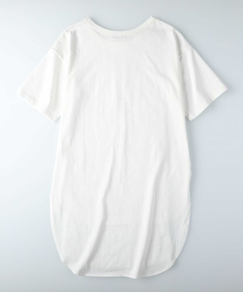 RAG MACHINE（ラグマシーン）の「【RAG MACHINE】前後差ワンピース（チュニック・レディース・ホワイト/ブラック/ブルー・M/L）」の12枚目の写真