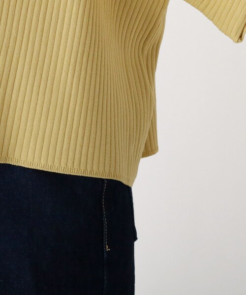 OPAQUE.CLIP(オペークドットクリップ)の「◆マルチファンクション フリルスリーブリブニット【WEB限定サイズ】(ニット/セーター・レディース・サンドベージュ/ホワイト系/ブラック/イエロー・34/42/40/36/38)」の16枚目の写真