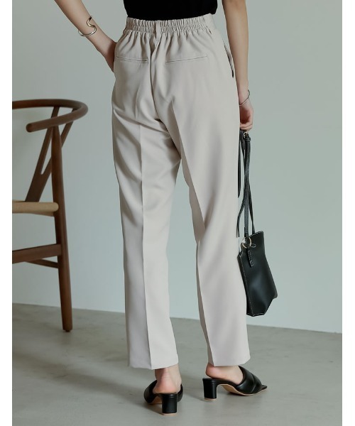 Re:EDIT（リエディ）の「リサイクルカットツイルダブルタックテーパードパンツ（スラックス・レディース・アイボリー/ブラック/ベージュ・LARGE/TALL/MEDIUM/SMALL/SHORT）」の11枚目の写真