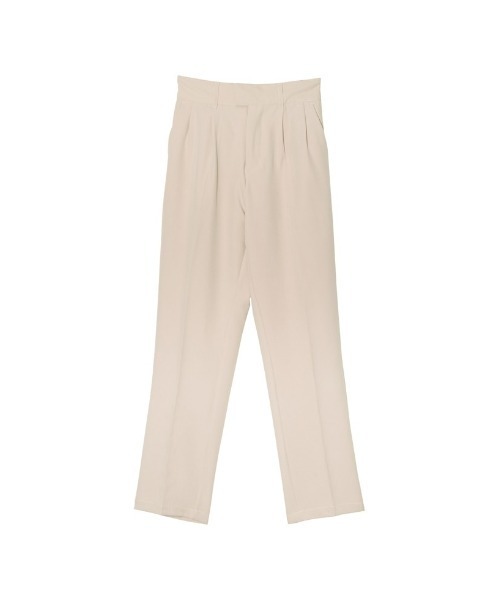 Re:EDIT（リエディ）の「リサイクルカットツイルダブルタックテーパードパンツ（スラックス・レディース・アイボリー/ブラック/ベージュ・LARGE/TALL/MEDIUM/SMALL/SHORT）」の20枚目の写真