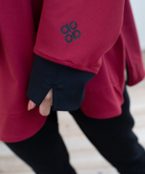 ALL OCCASION（オールオケーション）の「Side waterproof zip long sleeves tee（Tシャツ/カットソー・レディース・ボルドー/ベージュ/ブラック/オフホワイト・L-XL/S-M）」の19枚目の写真