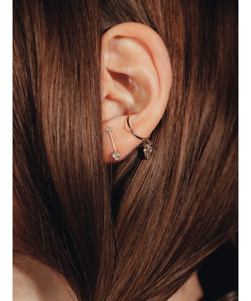 les bonbon（ルボンボン）の「【les bon bon】float diamond pierce