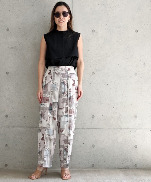 Per sist ence（パーシエンス）の「Per sist ence/パーシエンス　ケープ付き ノースリーブシャツ（シャツ/ブラウス・レディース・ベージュ/オフホワイト/ブラック・FREE）」の20枚目の写真