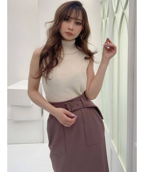 RESEXXY（リゼクシー）の「ベルト付ペンシルスカート（スカート・レディース・ブラック/ベージュ/ブラウン/その他1・FREE）」の13枚目の写真