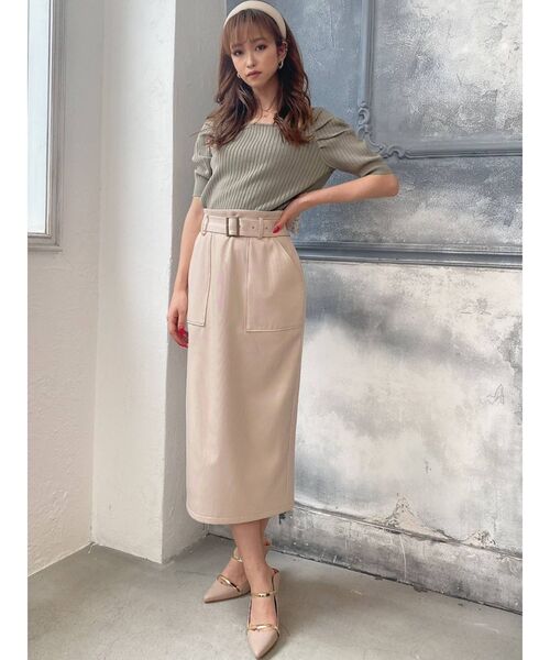 RESEXXY（リゼクシー）の「ベルト付ペンシルスカート（スカート・レディース・ブラック/ベージュ/ブラウン/その他1・FREE）」の18枚目の写真