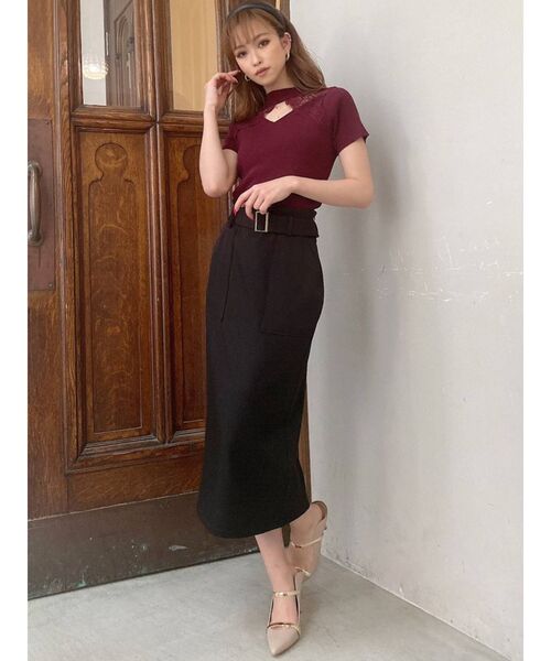 RESEXXY（リゼクシー）の「ベルト付ペンシルスカート（スカート・レディース・ブラック/ベージュ/ブラウン/その他1・FREE）」の22枚目の写真