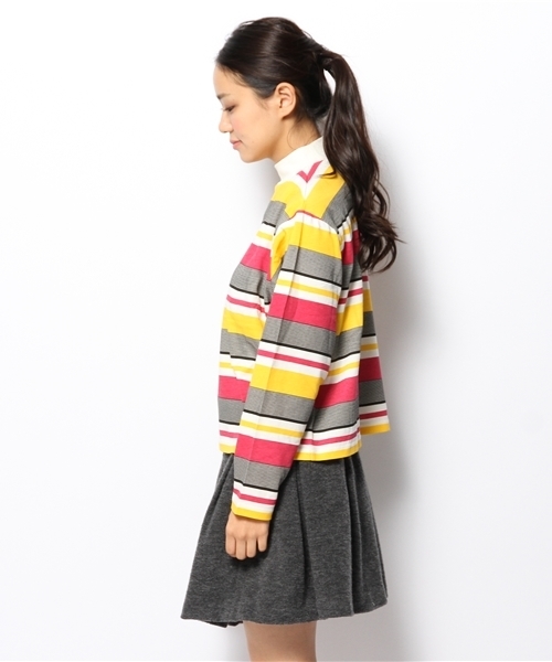 Kastane(カスタネ)の「【Kastane】ハイネックプルオーバー(Tシャツ/カットソー・レディース・ローズ/ネイビー・FREE)」の5枚目の写真