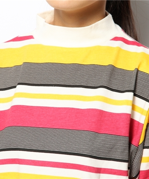 Kastane(カスタネ)の「【Kastane】ハイネックプルオーバー(Tシャツ/カットソー・レディース・ローズ/ネイビー・FREE)」の7枚目の写真