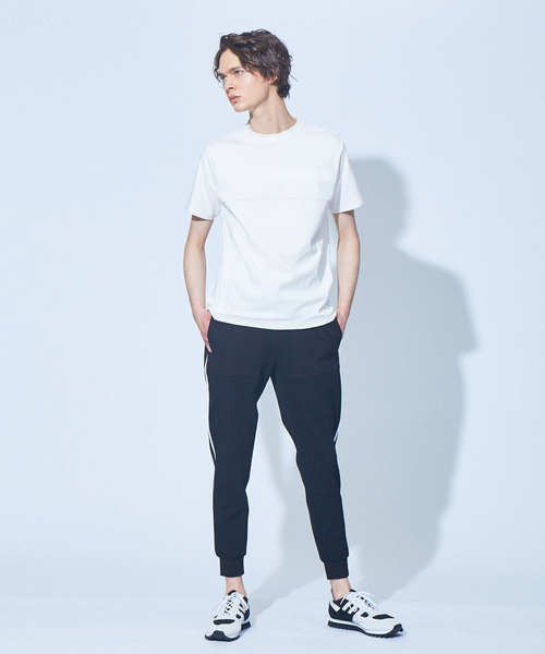 5351 POUR LES HOMMES(ゴーサンゴーイチプールオム)の「グラフィックライン Tシャツ(Tシャツ/カットソー・メンズ・ホワイト/ライトグレー/ブラック・44/46/48/50)」の4枚目の写真