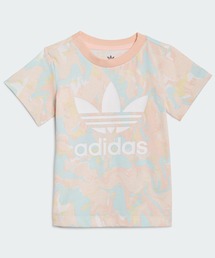 adidas（アディダス）の「総柄プリント マーブル 半袖Tシャツ / アディダスオリジナルス（キッズ/子供用）（Tシャツ/カットソー・キッズ）」