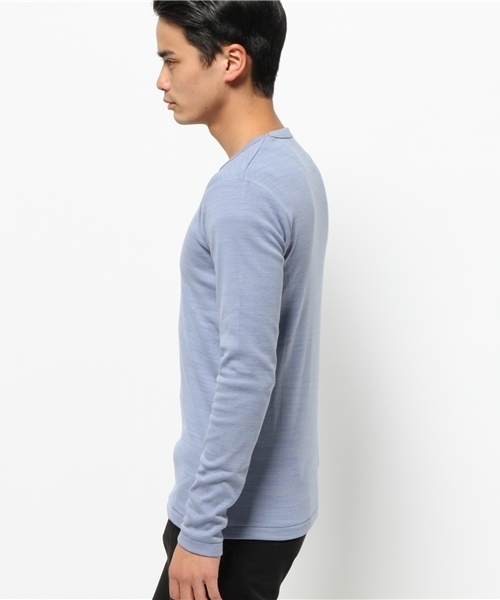 ABAHOUSE（アバハウス）の「トリッキーフライスVネックTシャツ（Tシャツ/カットソー・メンズ・ピンク/キャメル/サックスブルー/カーキ・3/2/4）」の6枚目の写真