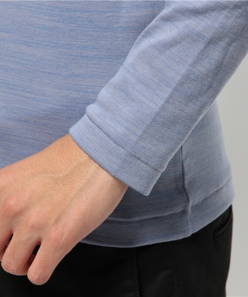 ABAHOUSE（アバハウス）の「トリッキーフライスVネックTシャツ（Tシャツ/カットソー・メンズ・ピンク/キャメル/サックスブルー/カーキ・3/2/4）」の9枚目の写真