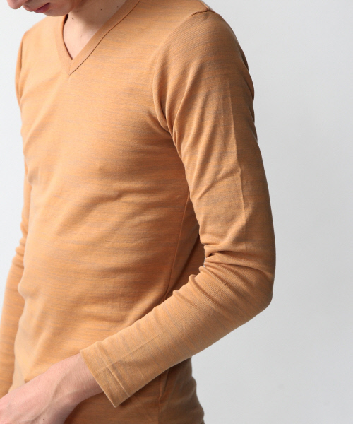 ABAHOUSE（アバハウス）の「トリッキーフライスVネックTシャツ（Tシャツ/カットソー・メンズ・ピンク/キャメル/サックスブルー/カーキ・3/2/4）」の19枚目の写真