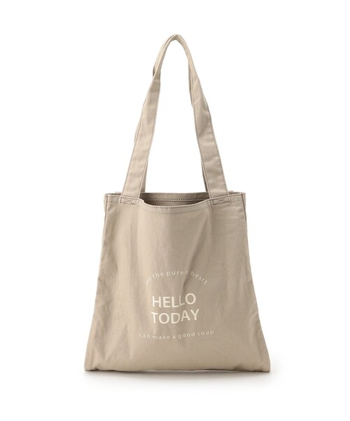 DRESKIP（ドレスキップ）の「◆あおりハンプトート（トートバッグ・レディース・チャコールグレー/グレー/ブルー/アイボリー/ブラック系1・00）」の4枚目の写真