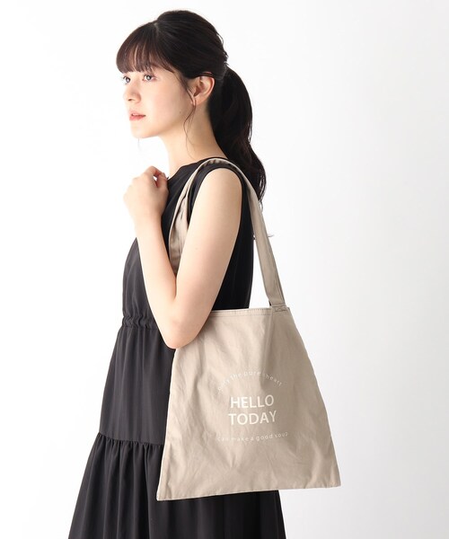 DRESKIP（ドレスキップ）の「◆あおりハンプトート（トートバッグ・レディース・チャコールグレー/グレー/ブルー/アイボリー/ブラック系1・00）」の11枚目の写真