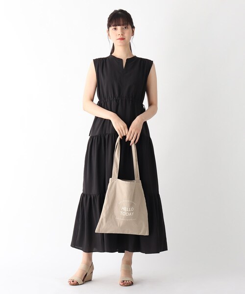 DRESKIP（ドレスキップ）の「◆あおりハンプトート（トートバッグ・レディース・チャコールグレー/グレー/ブルー/アイボリー/ブラック系1・00）」の12枚目の写真