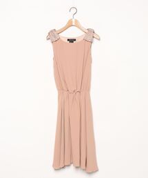 セール ブランド古着 Vanillacouture ヴァニラクチュールのワンピース ドレス ベージュ系 フレア 古着通販 Zozoused