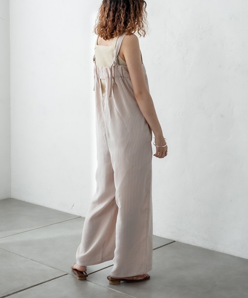 mystic（ミスティック）の「ストライプサロペット（サロペット/オーバーオール・レディース・パープル/ベージュ・FREE）」の19枚目の写真