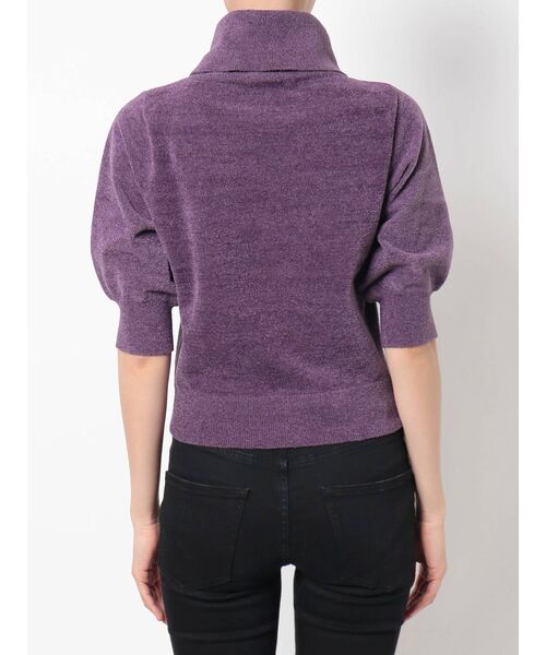 MURUA（ムルーア）の「パイルタッチハーフニット（ニット/セーター・レディース・パープル/ブラウン/アイボリー・FREE）」の13枚目の写真