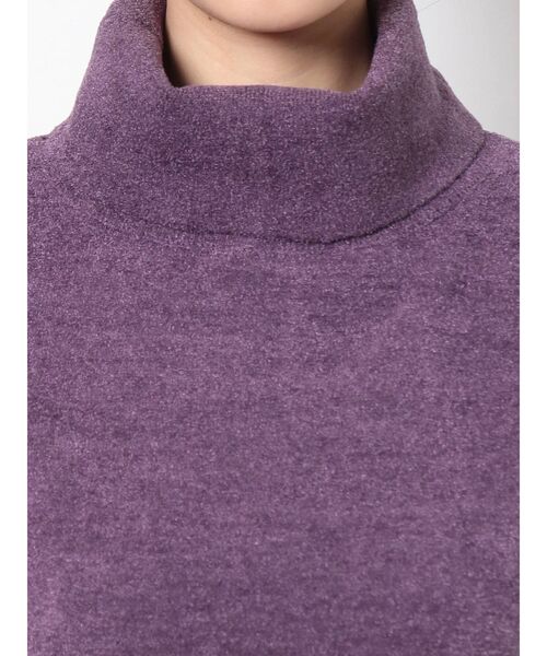 MURUA（ムルーア）の「パイルタッチハーフニット（ニット/セーター・レディース・パープル/ブラウン/アイボリー・FREE）」の14枚目の写真