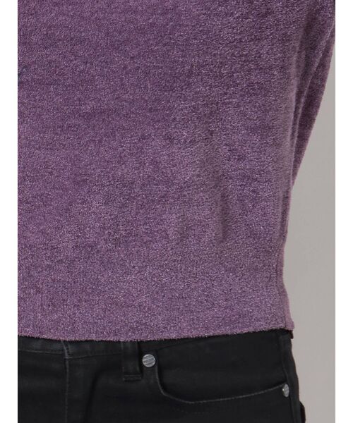 MURUA（ムルーア）の「パイルタッチハーフニット（ニット/セーター・レディース・パープル/ブラウン/アイボリー・FREE）」の16枚目の写真