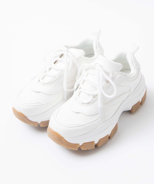 WEGO（ウィゴー）の「WEGO/デザインソールスニーカー（スニーカー・レディース・ブラック/ホワイト/ベージュ/ブラック系その他/ホワイト系その他/グレー・LARGE/MEDIUM）」の19枚目の写真