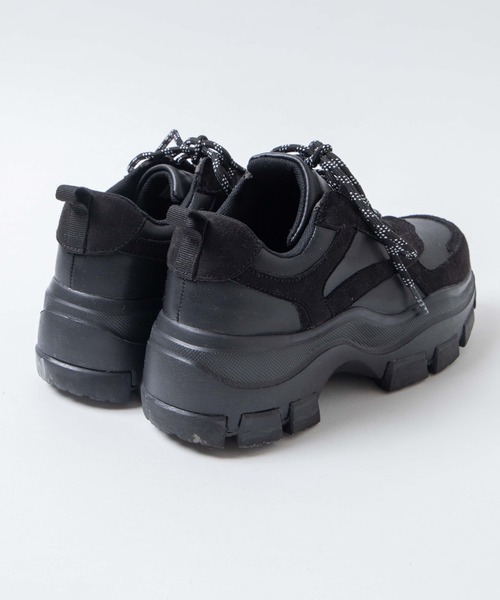 WEGO（ウィゴー）の「WEGO/デザインソールスニーカー（スニーカー・レディース・ブラック/ホワイト/ベージュ/ブラック系その他/ホワイト系その他/グレー・LARGE/MEDIUM）」の9枚目の写真