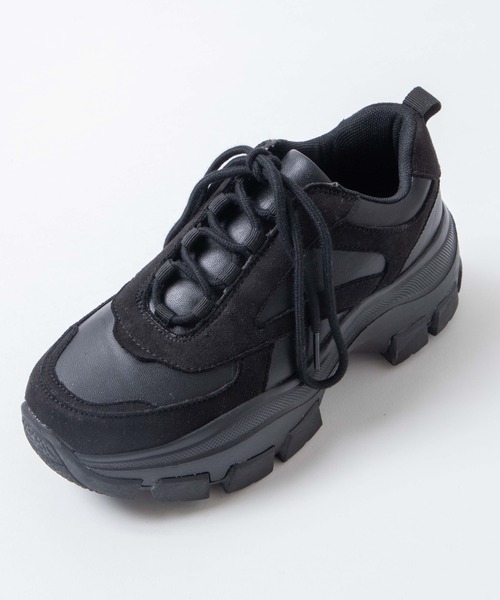 WEGO（ウィゴー）の「WEGO/デザインソールスニーカー（スニーカー・レディース・ブラック/ホワイト/ベージュ/ブラック系その他/ホワイト系その他/グレー・LARGE/MEDIUM）」の7枚目の写真