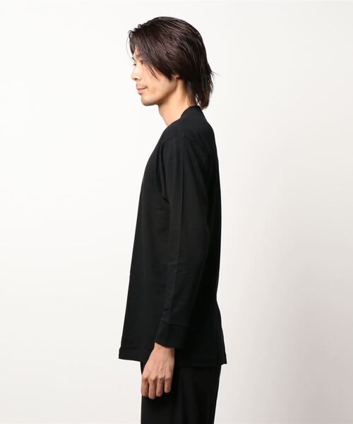 BODY WILD(ボディーワイルド)の「BODYWILD/ボディワイルド クルーネックロングスリーブ Tシャツ(Tシャツ/カットソー・メンズ・ホワイト/ブラック・MEDIUM/LARGE)」の4枚目の写真