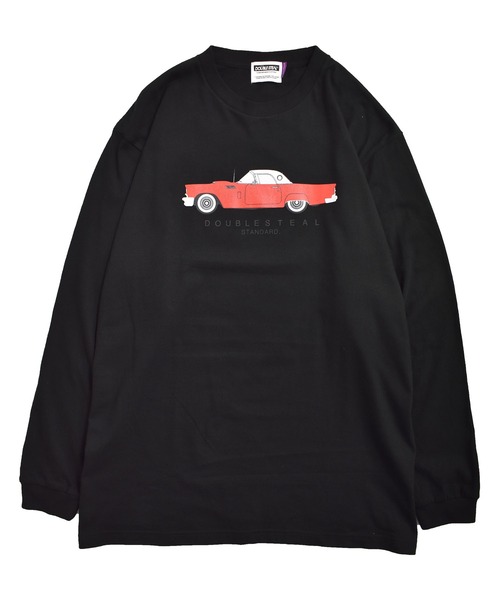DOUBLE STEAL（ダブルスティール）の「Classic Red Car 長袖Tシャツ（Tシャツ/カットソー・メンズ・ホワイト/ブラック/キャメル・MEDIUM/LARGE/X-LARGE/XX-LARGE）」の2枚目の写真