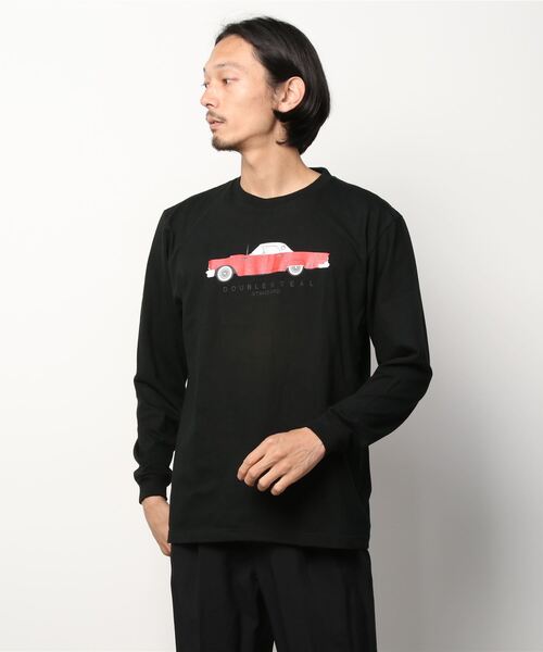 DOUBLE STEAL（ダブルスティール）の「Classic Red Car 長袖Tシャツ（Tシャツ/カットソー・メンズ・ホワイト/ブラック/キャメル・MEDIUM/LARGE/X-LARGE/XX-LARGE）」の9枚目の写真