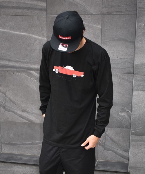 DOUBLE STEAL（ダブルスティール）の「Classic Red Car 長袖Tシャツ（Tシャツ/カットソー・メンズ・ホワイト/ブラック/キャメル・MEDIUM/LARGE/X-LARGE/XX-LARGE）」の5枚目の写真