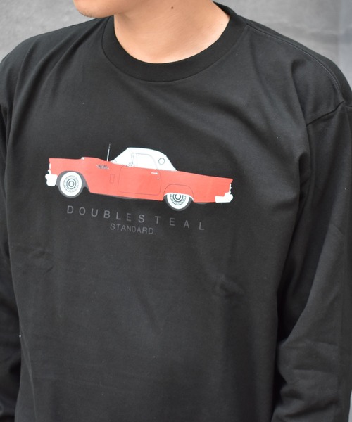 DOUBLE STEAL（ダブルスティール）の「Classic Red Car 長袖Tシャツ（Tシャツ/カットソー・メンズ・ホワイト/ブラック/キャメル・MEDIUM/LARGE/X-LARGE/XX-LARGE）」の15枚目の写真