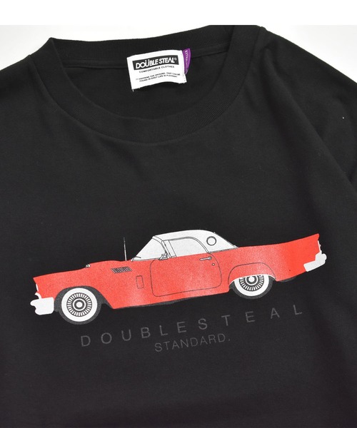 DOUBLE STEAL（ダブルスティール）の「Classic Red Car 長袖Tシャツ（Tシャツ/カットソー・メンズ・ホワイト/ブラック/キャメル・MEDIUM/LARGE/X-LARGE/XX-LARGE）」の14枚目の写真