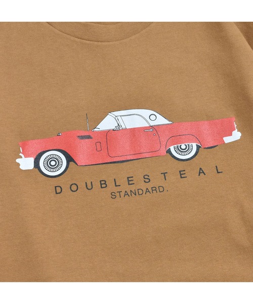 DOUBLE STEAL（ダブルスティール）の「Classic Red Car 長袖Tシャツ（Tシャツ/カットソー・メンズ・ホワイト/ブラック/キャメル・MEDIUM/LARGE/X-LARGE/XX-LARGE）」の17枚目の写真