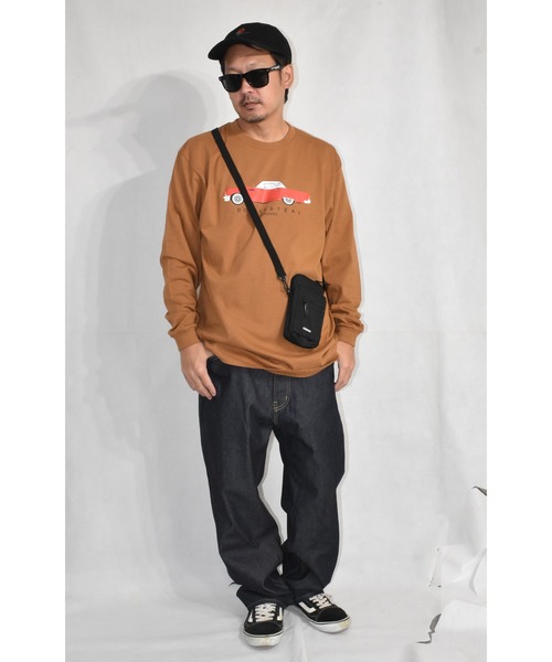 DOUBLE STEAL（ダブルスティール）の「Classic Red Car 長袖Tシャツ（Tシャツ/カットソー・メンズ・ホワイト/ブラック/キャメル・MEDIUM/LARGE/X-LARGE/XX-LARGE）」の18枚目の写真