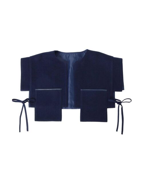 merry jenny（メリージェニー）の「サイドリボンベストcollar（付け襟・レディース・アイボリー/ブラック/ネイビー・FREE）」の9枚目の写真