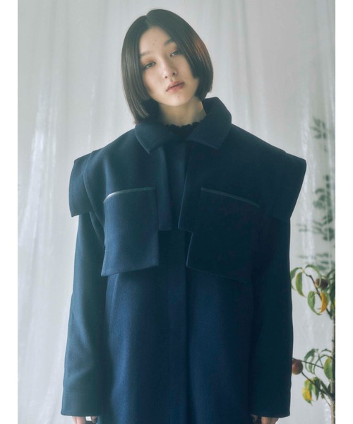 merry jenny（メリージェニー）の「サイドリボンベストcollar（付け襟・レディース・アイボリー/ブラック/ネイビー・FREE）」の3枚目の写真