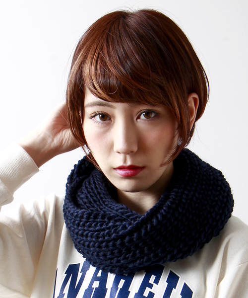 WEGO(ウィゴー)の「WEGO/プレーンスヌード(ストール/ショール・メンズ・オフホワイト/ネイビー/レッド/ワイン/グレー・FREE)」の4枚目の写真