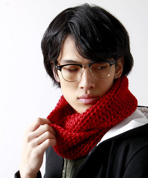 WEGO(ウィゴー)の「WEGO/プレーンスヌード(ストール/ショール・メンズ・オフホワイト/ネイビー/レッド/ワイン/グレー・FREE)」の1枚目の写真