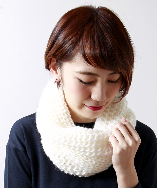 WEGO(ウィゴー)の「WEGO/プレーンスヌード(ストール/ショール・メンズ・オフホワイト/ネイビー/レッド/ワイン/グレー・FREE)」の2枚目の写真