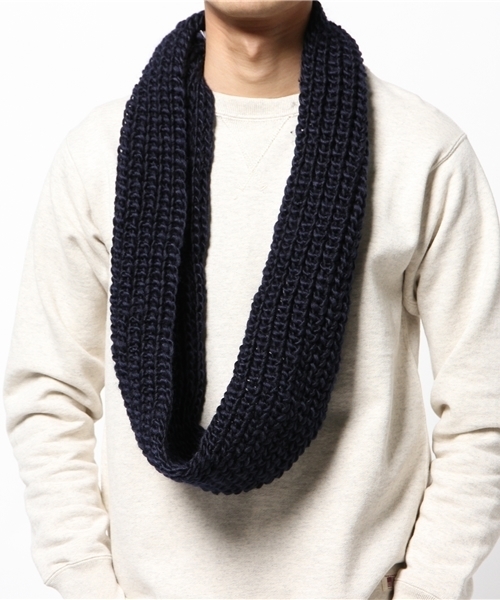 WEGO(ウィゴー)の「WEGO/プレーンスヌード(ストール/ショール・メンズ・オフホワイト/ネイビー/レッド/ワイン/グレー・FREE)」の6枚目の写真