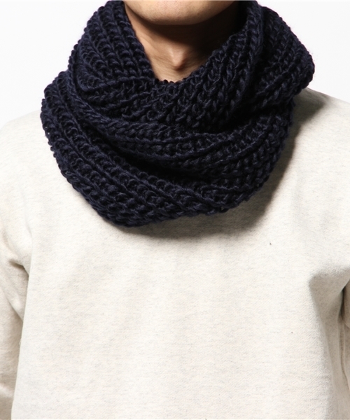 WEGO(ウィゴー)の「WEGO/プレーンスヌード(ストール/ショール・メンズ・オフホワイト/ネイビー/レッド/ワイン/グレー・FREE)」の7枚目の写真