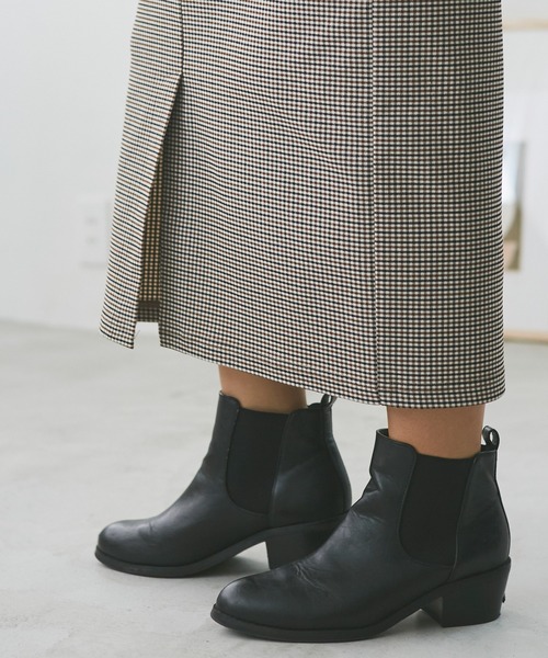 INCEDE（インシード）の「チェック柄　スーパーストレッチサス付きスカート（ジャンパースカート・レディース・ブラック/ベージュ/ブラウン・M/L/LL/3L/4L）」の12枚目の写真