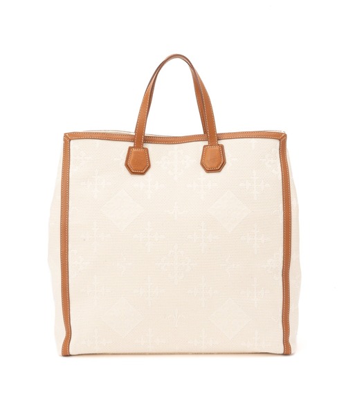 russet（ラシット）の「＜SHOPPER＞トートバッグL／刺し子ジャガード(CE-126)（トートバッグ・レディース・キナリ・FREE）」の6枚目の写真