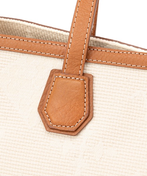 russet（ラシット）の「＜SHOPPER＞トートバッグL／刺し子ジャガード(CE-126)（トートバッグ・レディース・キナリ・FREE）」の10枚目の写真